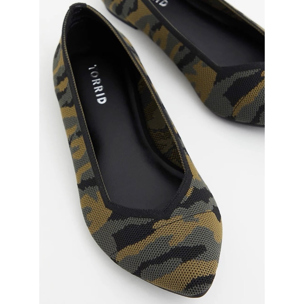 Torrid Camo Stretch Knit Flats